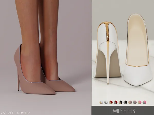 Alpha Emily heels - The Sims 4 Custom Content