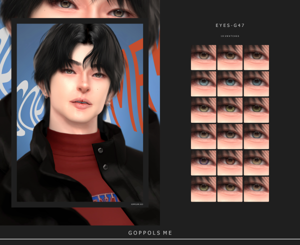 Alpha GPME GOLD Eyes G47 by simsfinds - The Sims 4 Custom Content