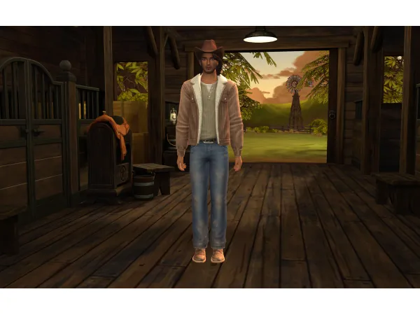 Maxis Match Stable CAS RoomBackground by simsfinds - The Sims 4 Custom Content