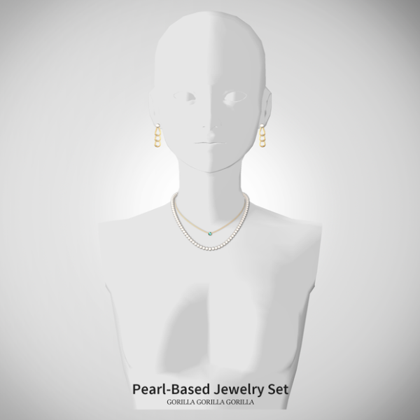 Alpha Pearl Based Jewelry Set by simsfinds - The Sims 4 Custom Content