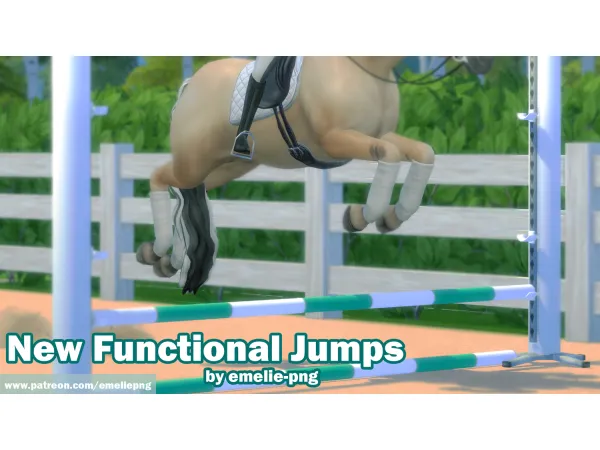 Maxis Match New Functional Jumps by simsfinds - The Sims 4 Custom Content