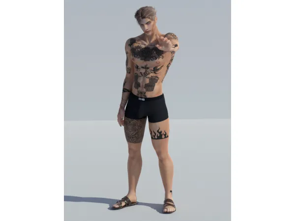 Mix Back_9_GERALD_TATTOOS - The Sims 4 Custom Content