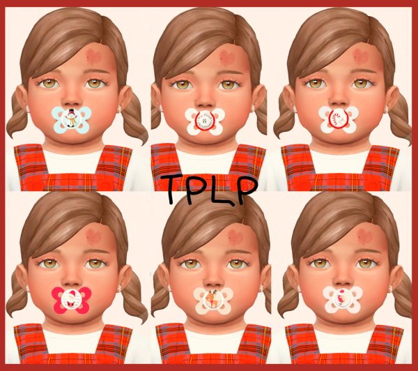 Maxis Match TPLP Christmas Pacifier by simsfinds - The Sims 4 Custom Content