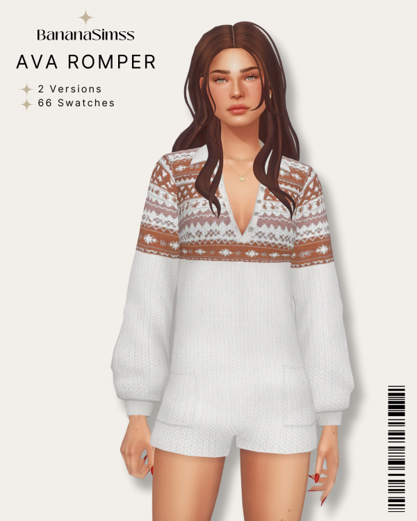 Maxis Match AVA ROMPER by simsfinds - The Sims 4 Custom Content