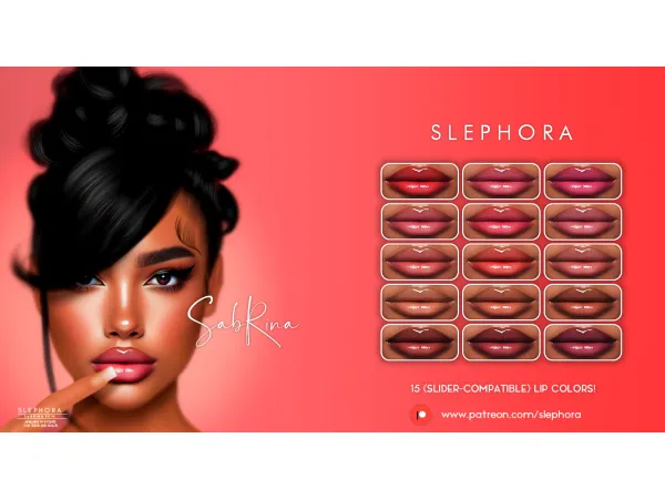 Alpha Sabrina Lips by simsfinds - The Sims 4 Custom Content