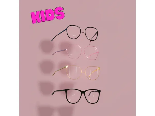 Alpha Kids Eyeglasses - The Sims 4 Custom Content