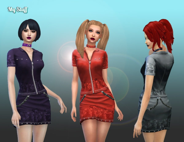 Maxis Match Goth Clothes by simsfinds - The Sims 4 Custom Content