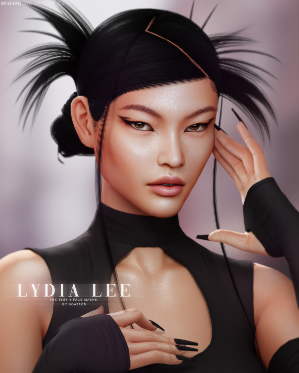 Alpha LYDIA LEE FACE MASKS AND SKIN OVERLAY EARLY ACCESS by simsfinds - The Sims 4 Custom Content