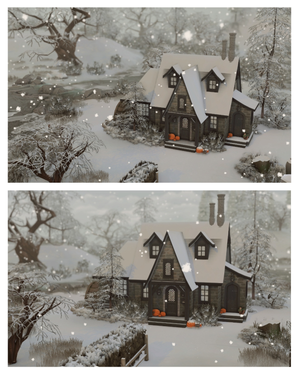Mix Little Watermill Cottage by simsfinds - The Sims 4 Custom Content