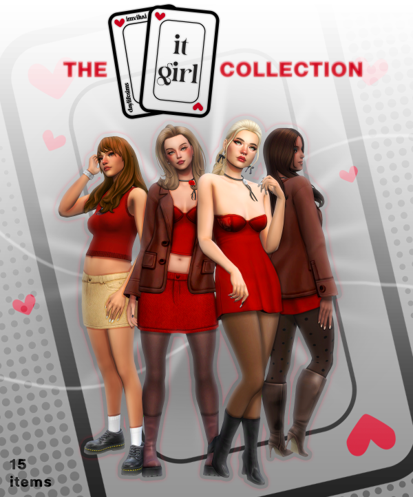 Maxis Match IT GIRL COLLECTION IMVIKAI DAYLIFESIMS by simsfinds - The Sims 4 Custom Content