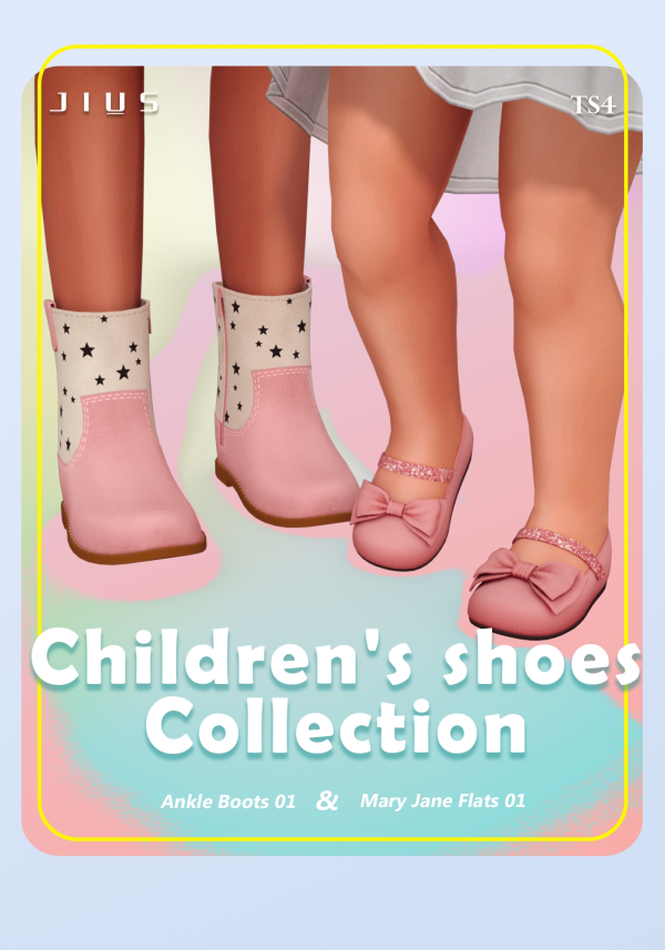 Mix Childrens shoes collection 04 by simsfinds - The Sims 4 Custom Content