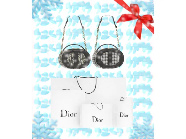 ADVENT CALENDAR DAY 4: CD Shopping Bag Set *Free Gift* by saks_sims