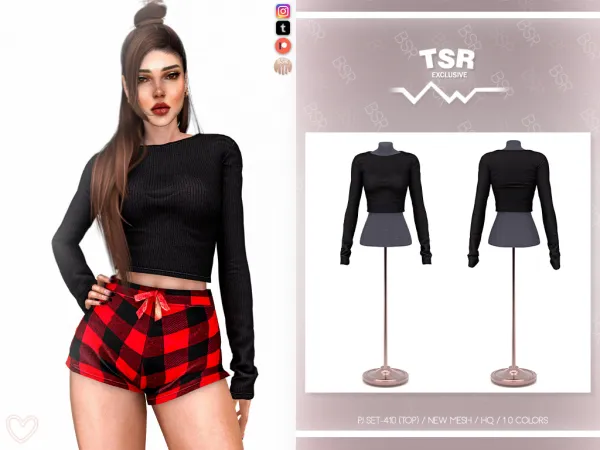 Alpha PJ SET 410 BD1114 BD1115 - The Sims 4 Custom Content