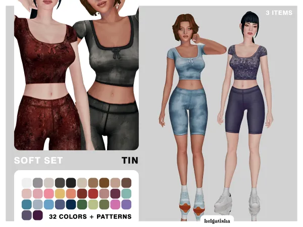 Maxis Match Soft set Tin by simsfinds - The Sims 4 Custom Content