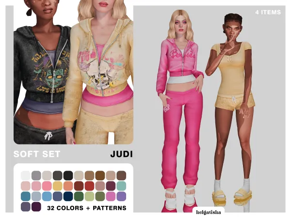 Mix Soft set Judi by helgatisha - The Sims 4 Custom Content