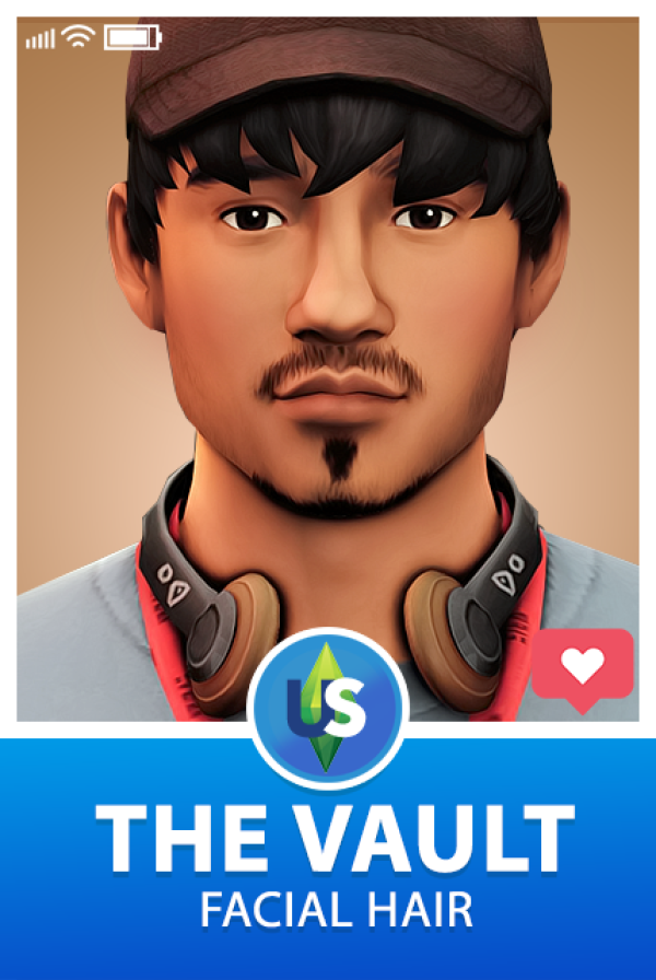 Maxis Match THE VAULT FACIAL HAIR COLLECTION URBAN by simsfinds - The Sims 4 Custom Content
