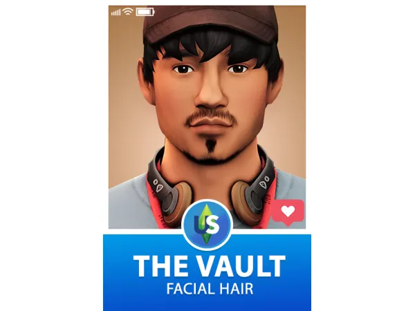 Maxis Match THE VAULT FACIAL HAIR COLLECTION URBAN by xurbansimsx - The Sims 4 Custom Content