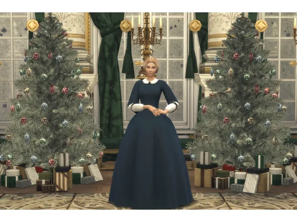 Mix Advent Calendar 2023 Day II Robe de Magdeleine by thornoliachronicles - The Sims 4 Custom Content
