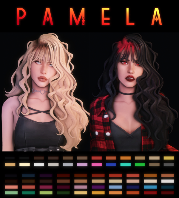 Maxis Match Pamela Hair by simsfinds - The Sims 4 Custom Content