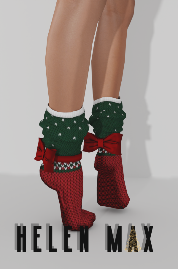 Alpha New Year's socks by simsfinds - The Sims 4 Custom Content