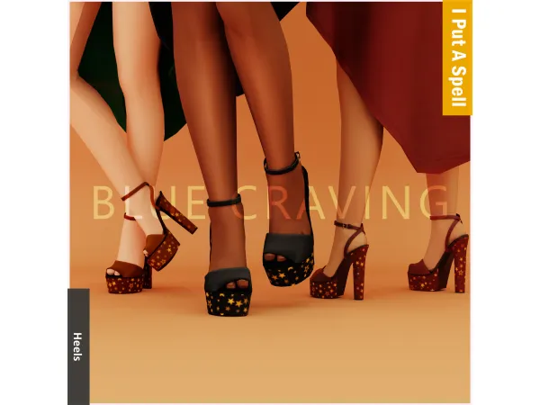 Mix Blue Craving Star Heels - The Sims 4 Custom Content