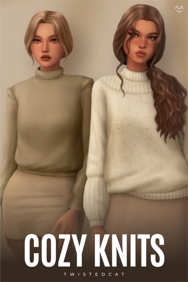 Maxis Match Cozy Knits(Download) by simsfinds - The Sims 4 Custom Content