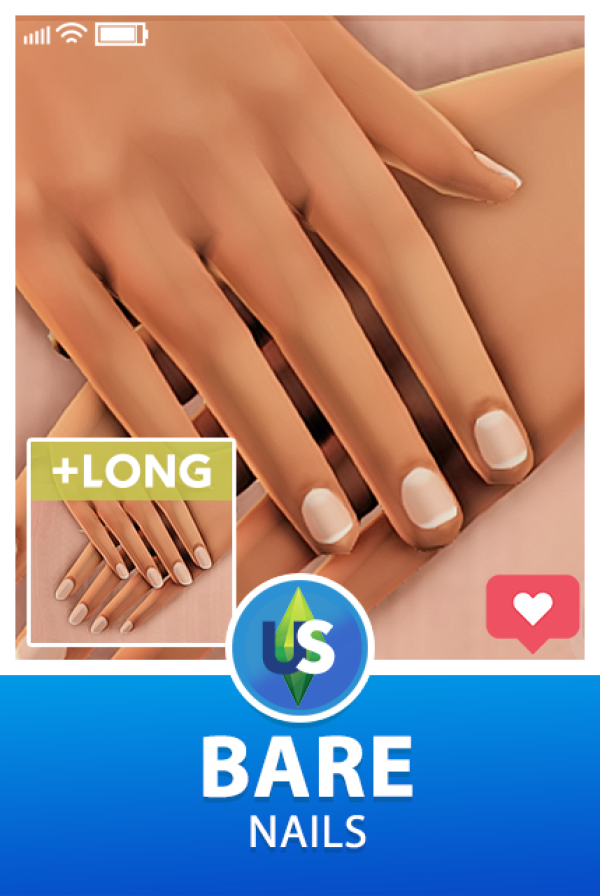 Maxis Match BARE NAILS URBAN by simsfinds - The Sims 4 Custom Content