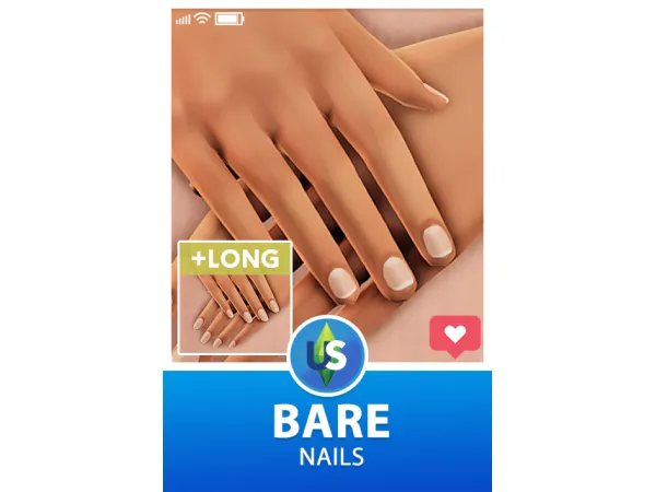 Maxis Match BARE NAILS URBAN by xurbansimsx - The Sims 4 Custom Content