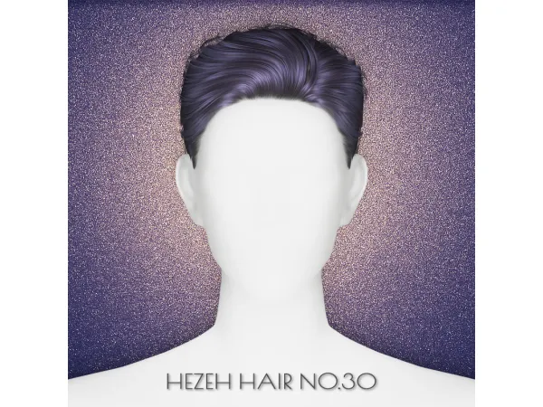 Alpha [Hezeh]Hair_No30 - The Sims 4 Custom Content
