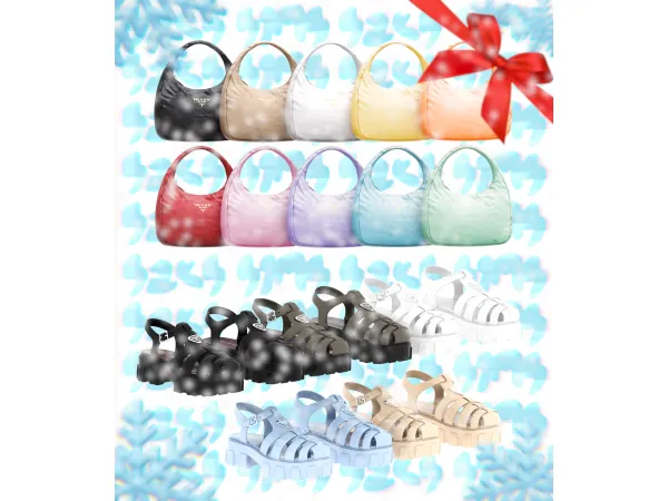 Alpha ADVENT CALENDAR DAY 7 Quilted Mini Hobo Free Gift by saks_sims - The Sims 4 Custom Content