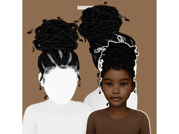 GODDESS LOCS CHILD VERSION by BadddieSims