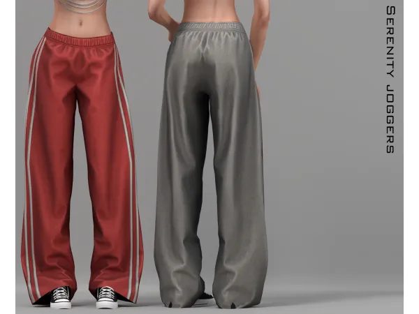 Alpha Serenity Joggers by belaloallure - The Sims 4 Custom Content