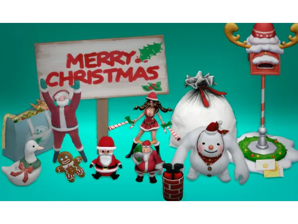 Mix Christmas Goodies (12 ITEMS) Jennisims by simsfinds - The Sims 4 Custom Content