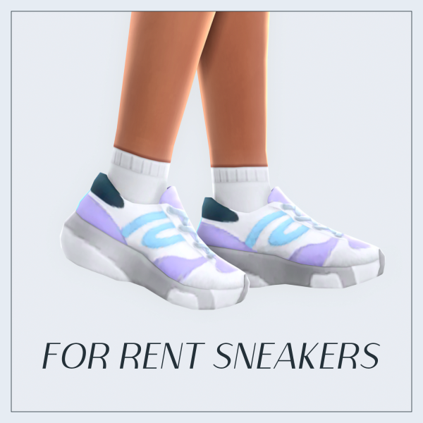 Maxis Match for rent sneakers (edited) by simsfinds - The Sims 4 Custom Content