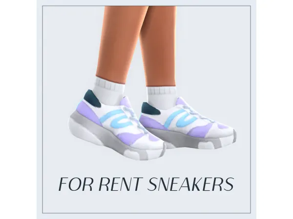 Maxis Match for rent sneakers (edited) by arethabee - The Sims 4 Custom Content