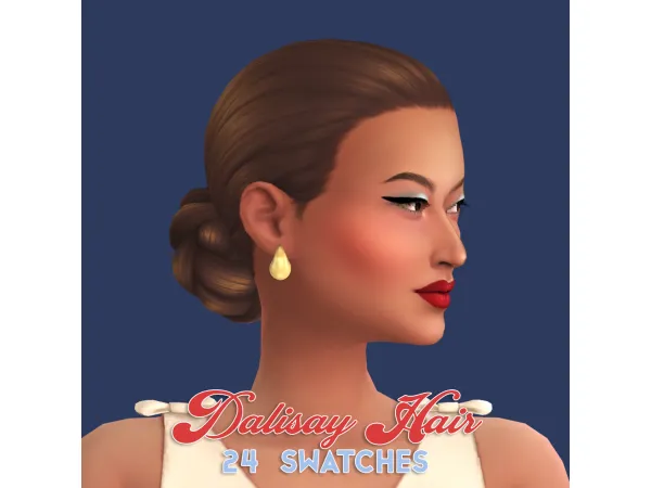 Maxis Match Dalisay Hair by icecreamforbreakfast - The Sims 4 Custom Content