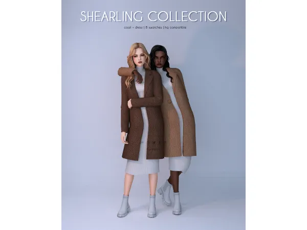 Coat + Dress - Shearling Collection