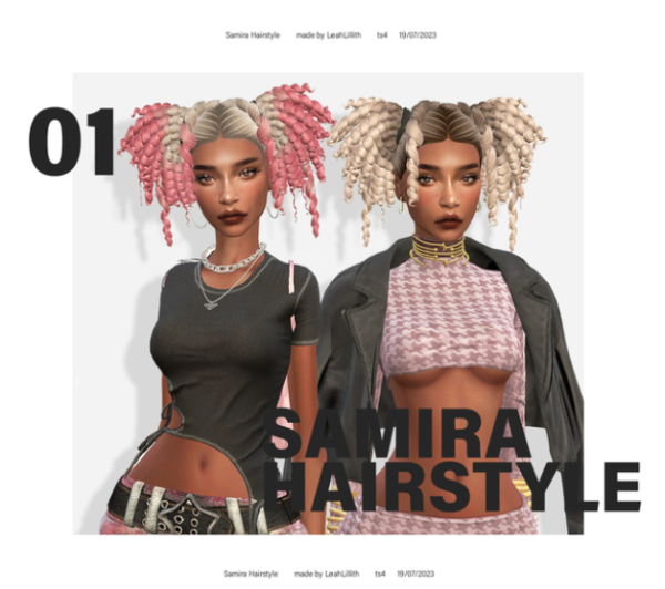 Maxis Match Samira Hairstyle by simsfinds - The Sims 4 Custom Content