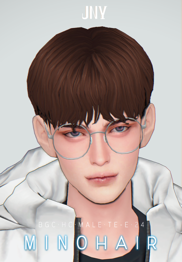 Mix MINO HAIR by simsfinds - The Sims 4 Custom Content