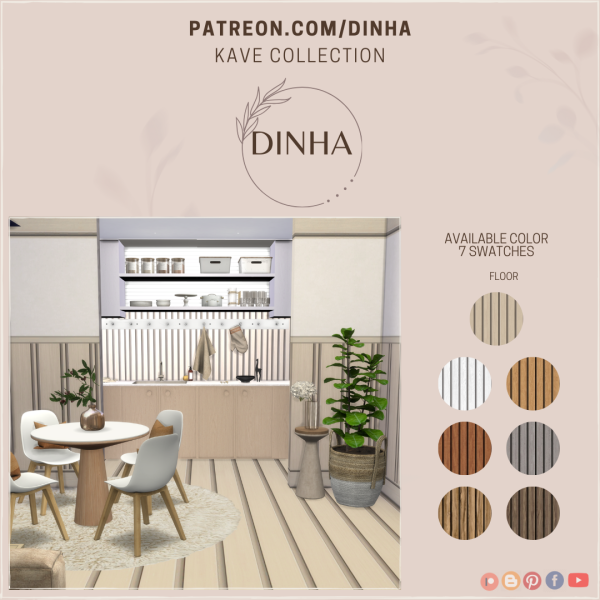 Alpha Kave Collection Floor by dinhagamer - The Sims 4 Custom Content