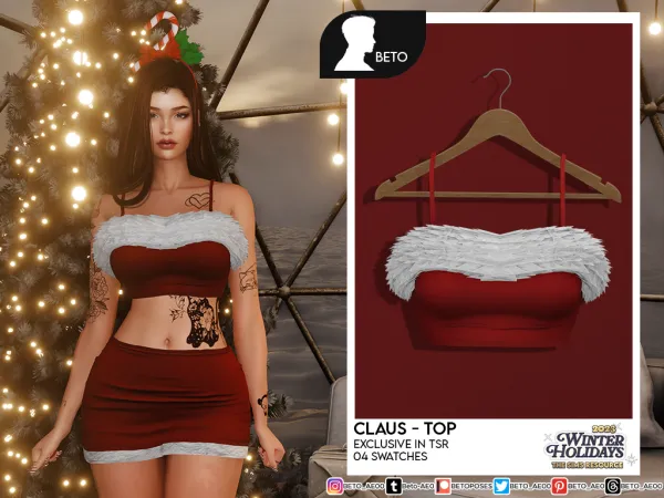 Alpha Claus Set - The Sims 4 Custom Content