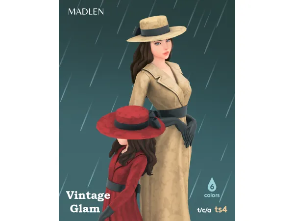 Maxis Match Vintage Glam by madlen - The Sims 4 Custom Content
