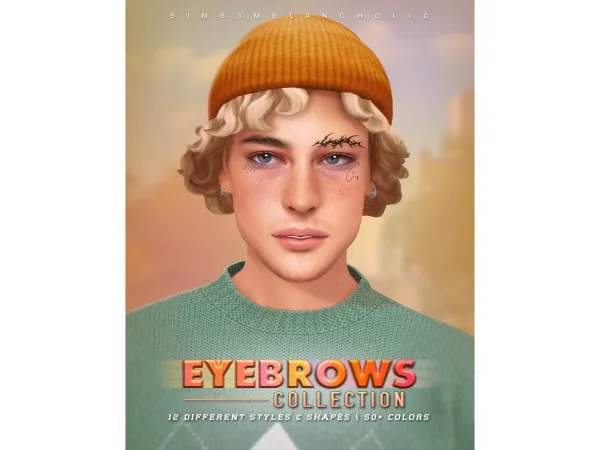 Mix 550485958456316 EYEBROWS COLLECTION BOYS EDITION 550485958456316 by sims3melancholic - The Sims 4 Custom Content