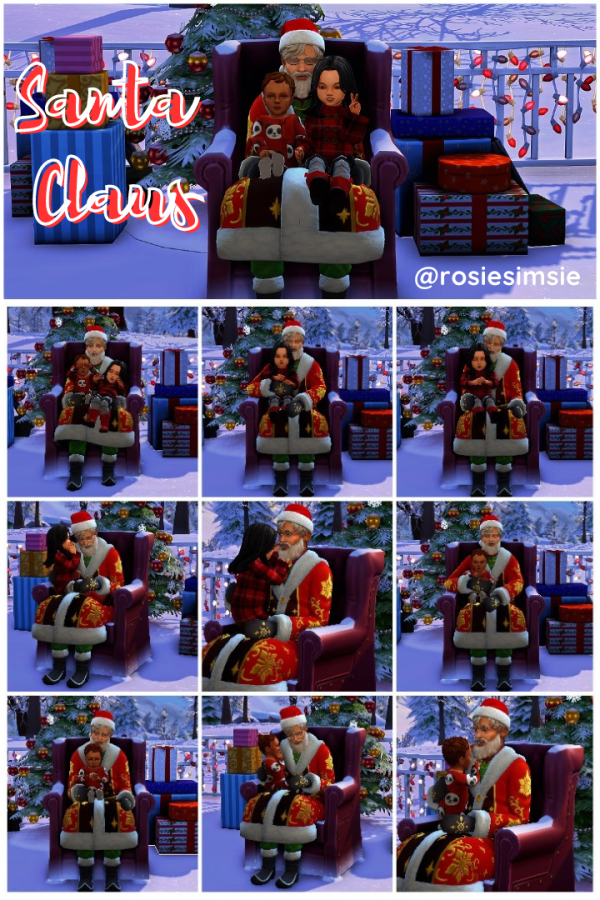 Mix POSEPACK Santa Claus by simsfinds - The Sims 4 Custom Content