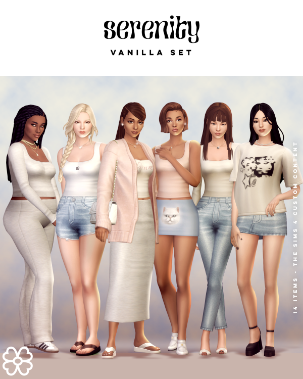 Maxis Match Vanilla Set (14 items) by simsfinds - The Sims 4 Custom Content