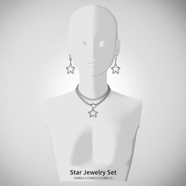 Alpha Star Jewelry Set by simsfinds - The Sims 4 Custom Content