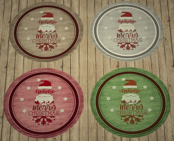 Mix Christmas Rug by atomiclight - The Sims 4 Custom Content