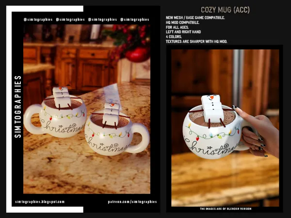 Alpha Cozy Mug - The Sims 4 Custom Content