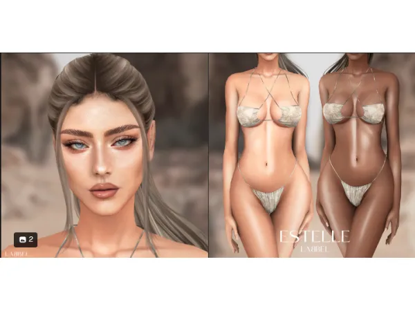 Mix ESTELLE SKIN by LabbelSims - The Sims 4 Custom Content