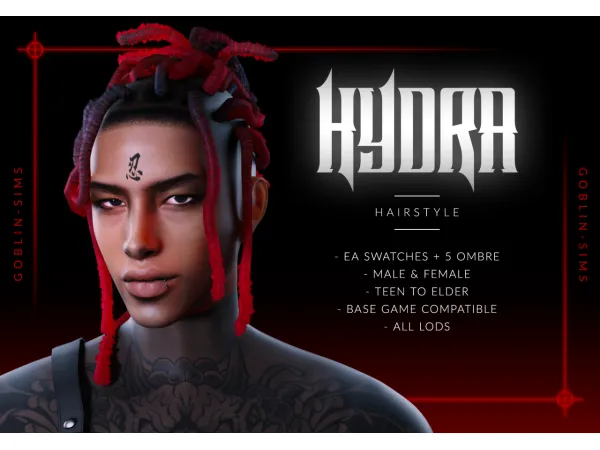 Mix Hydra Hair by simsfinds - The Sims 4 Custom Content